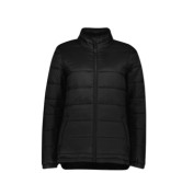 Women's Puffer Jacket-Black 